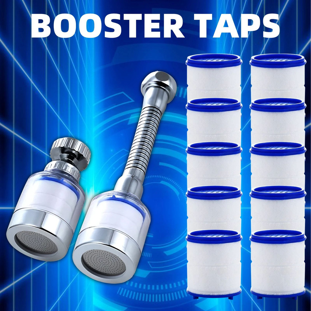 Swivel Faucet Water Filter Removes Chlorine Heavy Metals Rotating Filtered Shower Head For Hard Wa 0