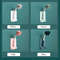 Shower Head Holder  Adjustable SelfAdhesive Wall Mount Bracket Universal Handheld Showerhead Stand  4