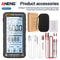Digital Multimeter Rechargeable True RMS Voltage Current Tester With LCD Display And NonContact Vo