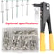 Heavy Duty Riveter Set With Blind Rivets Professional Pop Rivet Gun Kit For Metal Automotive And DI