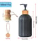 Kitchen Black Dish Soap Dispenser Bottle Set With Tags Countertop Hand Dish Soap Storage Containe 5