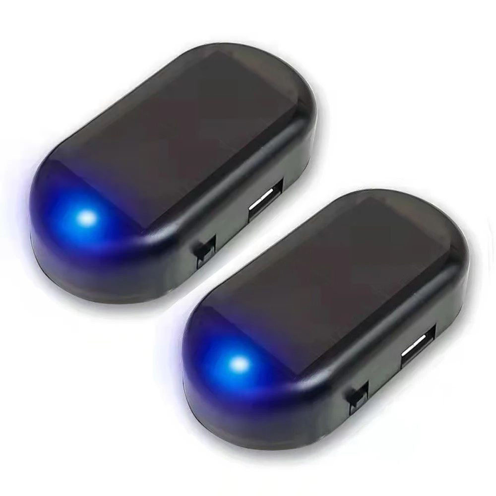 Solar Powered Car Fake Security Light Super Bright Flashing Imitation Alarm Lamp Wireless AntiThef 6