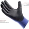 UltraThin PU Coated Safety Work Gloves Black Nylon Shell With Polyurethane Grip Knit Wrist Cuff Ind 2