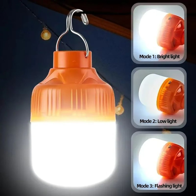 High Brightness Portable USB Rechargeable LED Pendant Light Waterproof Outdoor Lamp Ideal For Campi 3
