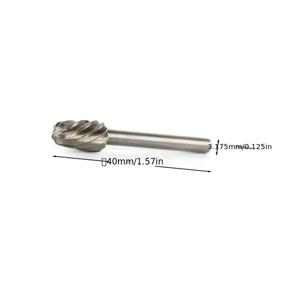 Rotary File For Steel Milling CuttersHard Metal Rattail File Set For Metalwork Woodworking  DIY Pro 5