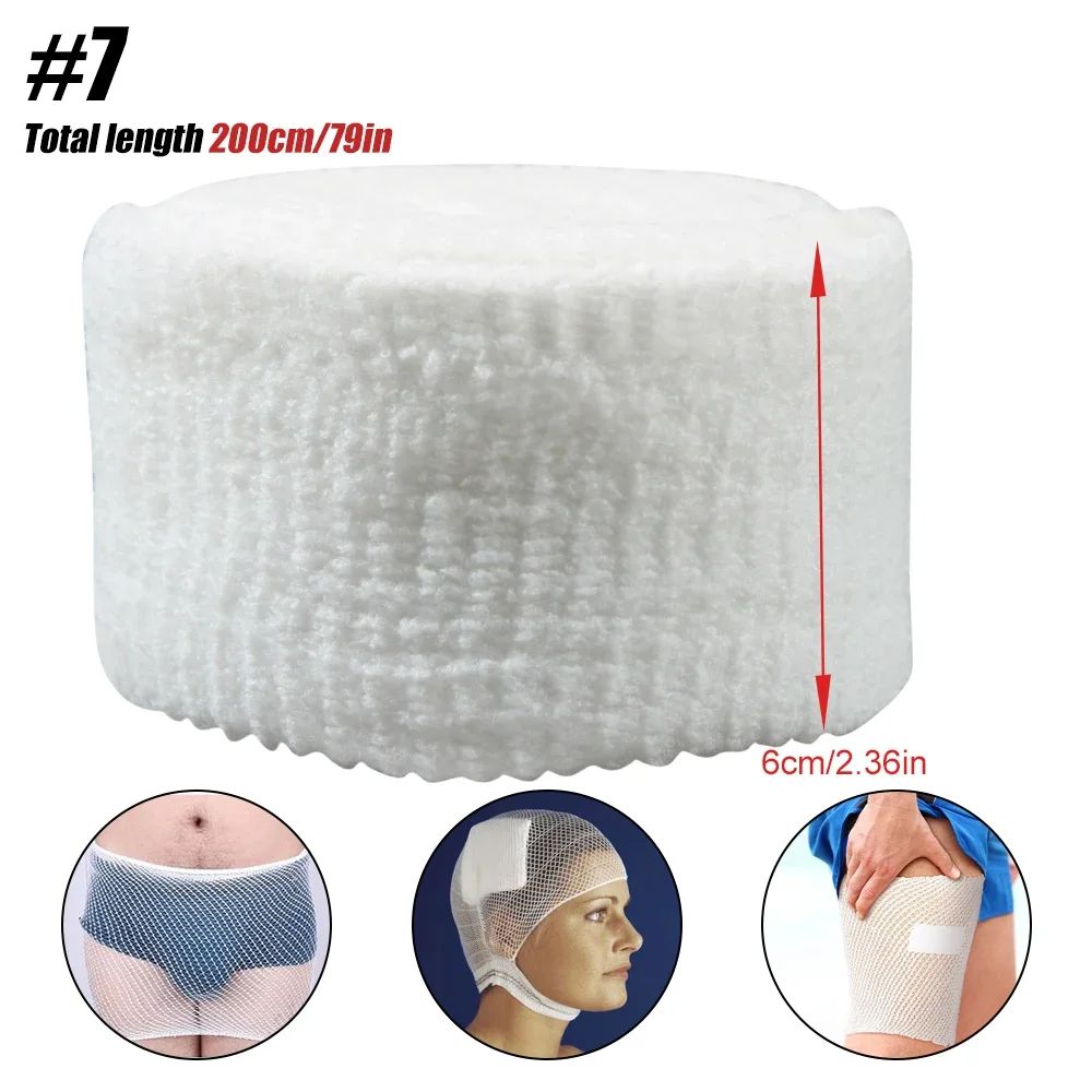 Elastic Tubular Gauze Bandage Net Wound Dressing Mesh Wrap Retainer Breathable Fixation Tape For Ar 10