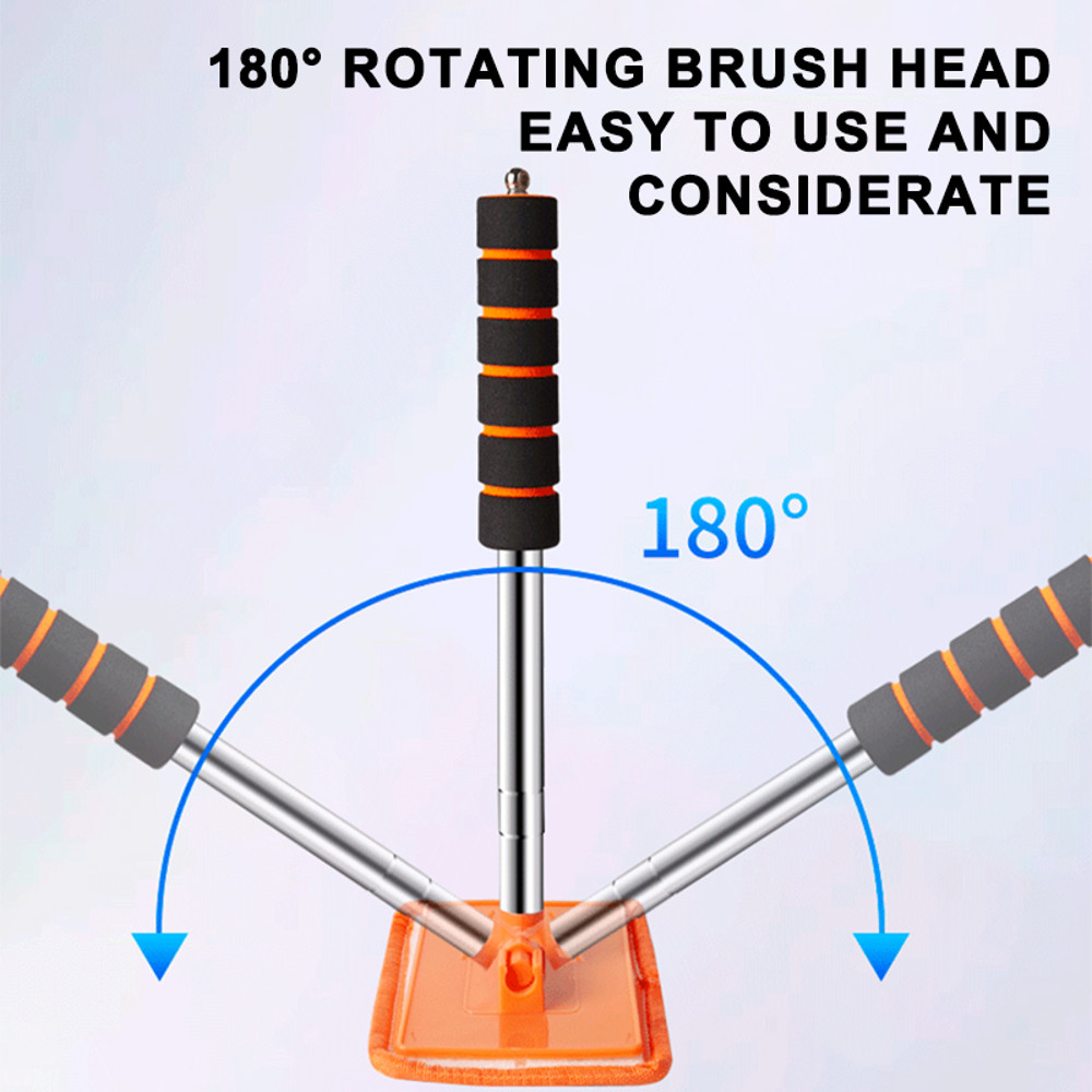 Telescopic Long Handle Car Windshield Defogging Brush Retractable Glass Clean Brush  Dust Remover T 3
