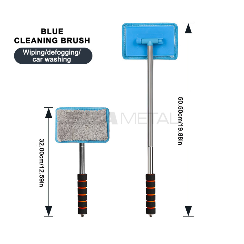 Telescopic Long Handle Car Windshield Defogging Brush Retractable Glass Clean Brush  Dust Remover T 7