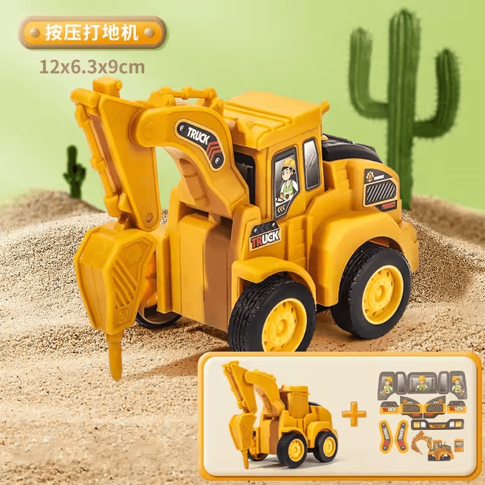 Engineering Vehicle Toy Set Press Sliding Excavator Bulldozer Model For Kids Boys Educational Con 5