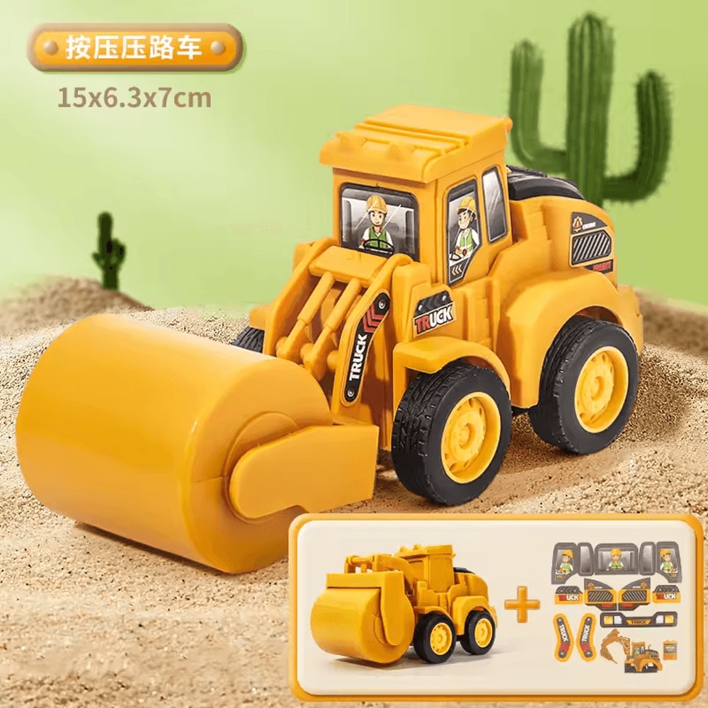 Engineering Vehicle Toy Set Press Sliding Excavator Bulldozer Model For Kids Boys Educational Con 6