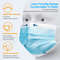 Masks 3Layer Disposable Face Masks With Melt Blown Cloth Black AntiDust Protective Mouth Mask With  2