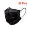 Masks 3Layer Disposable Face Masks With Melt Blown Cloth Black AntiDust Protective Mouth Mask With  5