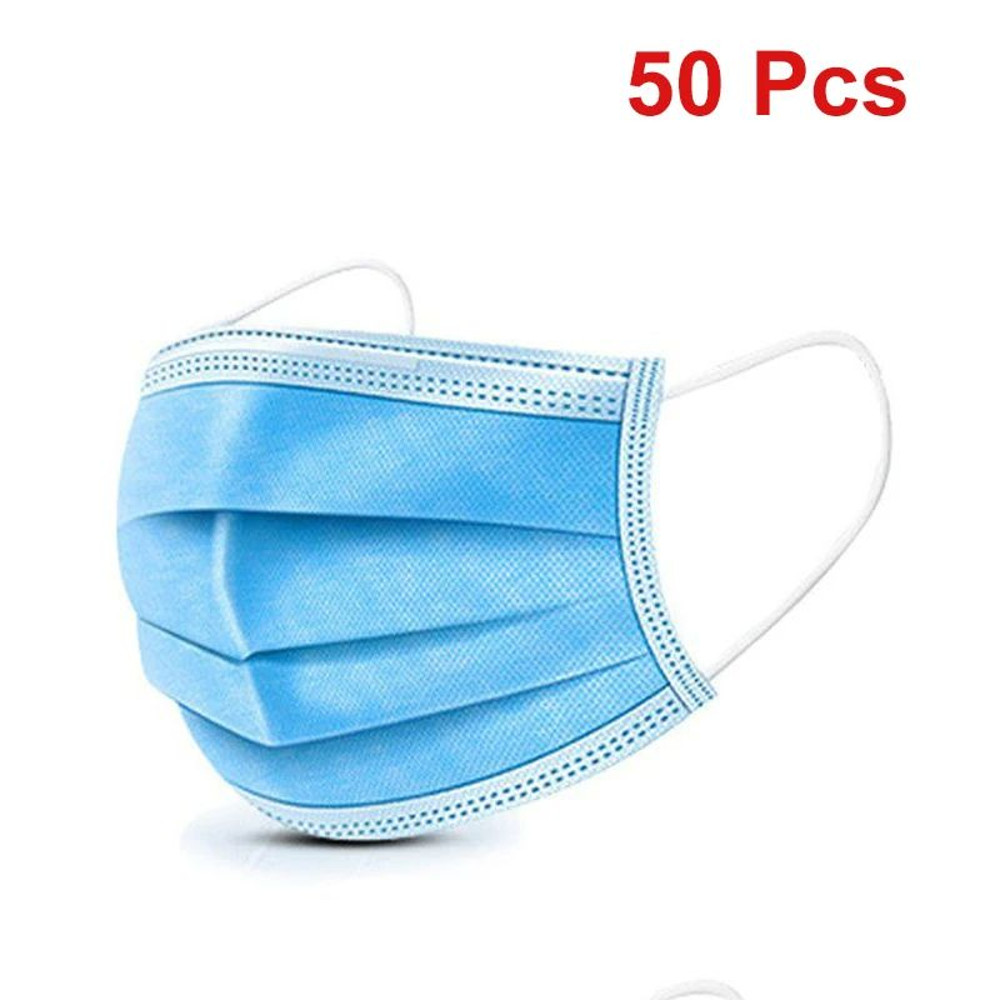 Masks 3Layer Disposable Face Masks With Melt Blown Cloth Black AntiDust Protective Mouth Mask With  0