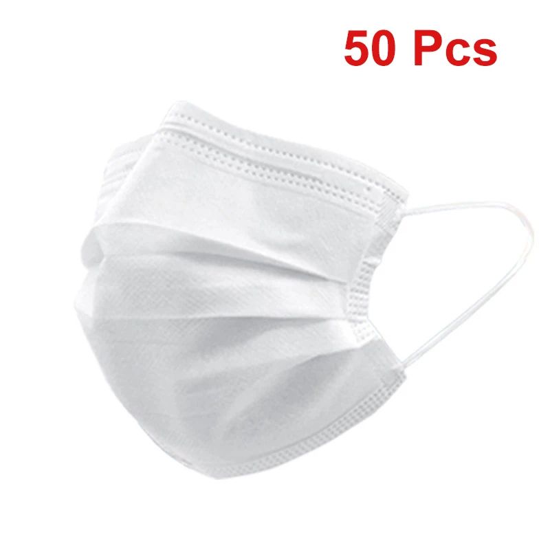 Masks 3Layer Disposable Face Masks With Melt Blown Cloth Black AntiDust Protective Mouth Mask With  6