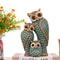 1pc Resin Owl Family Animal Decoration Elegant Home Decor For Living Room Bookshelf Wine Cooler An 3