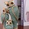 1pc Resin Owl Family Animal Decoration Elegant Home Decor For Living Room Bookshelf Wine Cooler An 4