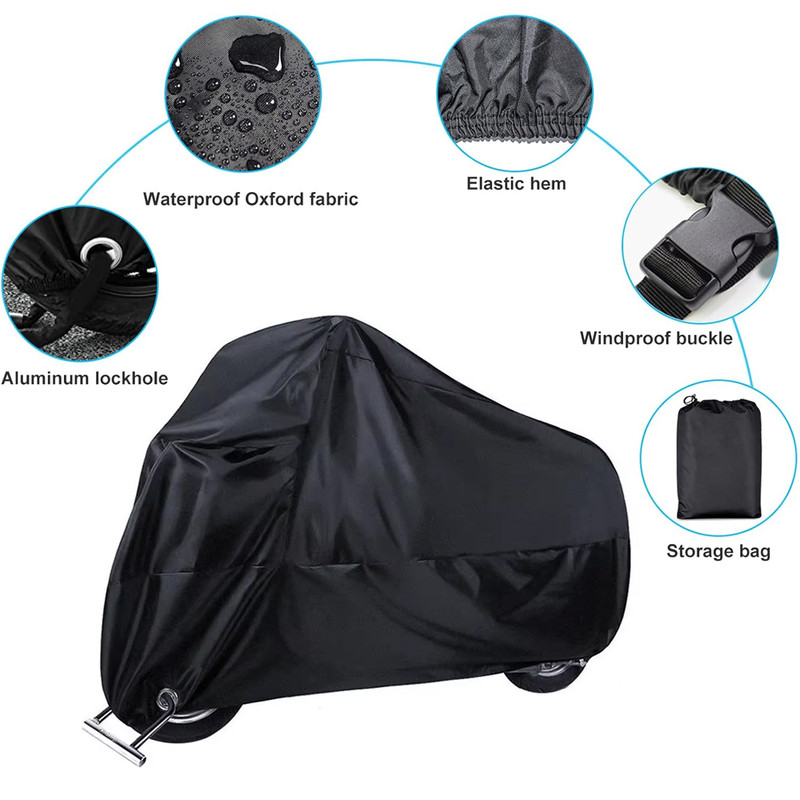 Premium Waterproof Motorcycle Cover All Season Dustproof, UV Protective Outdoor/Indoor Scooter Cover