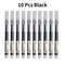 10Pcs High Quality Needle Type Gel Pens Smooth Writing Straight Liquid Ballpoint Pens Kawaii Statio 6