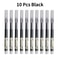 10Pcs High Quality Needle Type Gel Pens Smooth Writing Straight Liquid Ballpoint Pens Kawaii Statio 6