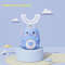 Kids U Shaped Electric Toothbrush 360 Smart Cartoon Silicone Toothbrush Rechargeable  Sonic For Chi 9