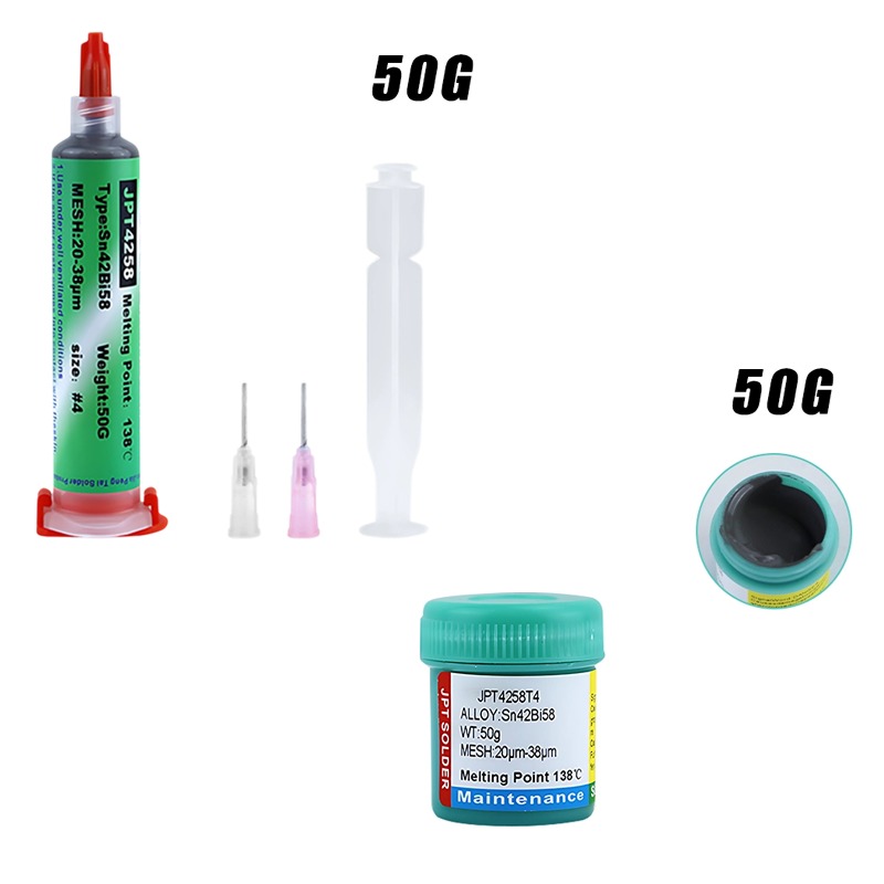 Lead Free Solder Paste 138 C No Clean Syringe For IPhone Repair 7