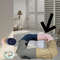 Collapsible Cat Winter Suede Tunnel Interactive 2 Way  3 Way Play Chase Hide Tunnel For Puppy Rabbi 10