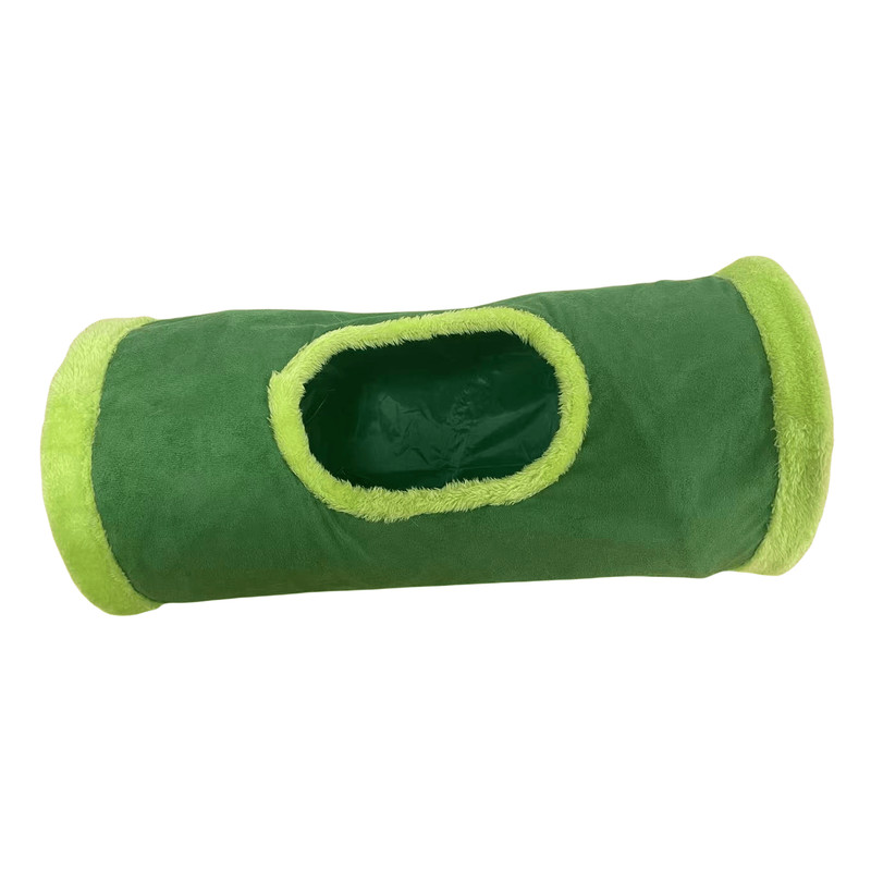 Collapsible Cat Winter Suede Tunnel Interactive 2 Way  3 Way Play Chase Hide Tunnel For Puppy Rabbi 16