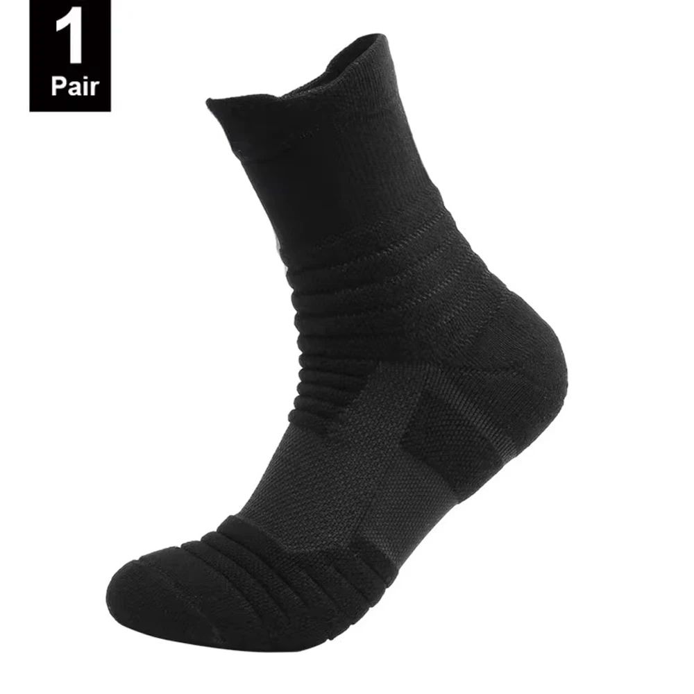 AntiSlip Football Socks For Men Cotton Grip Socks For Basketball Sports Breathable Deodorant Short 4