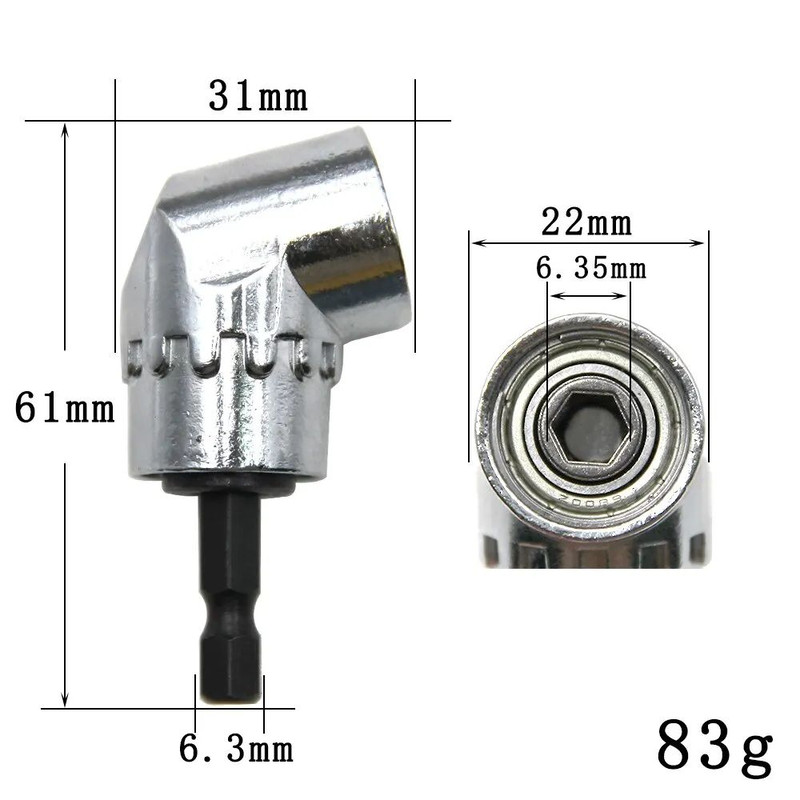 105 Turning Screwdriver Joint  Electric Drill Corner Attachment Extension Socket Tool For Tight Spa 1