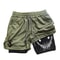 Berserk Mens 2in1 Sports Shorts Quick Dry Double Layered Gym Running Shorts 7