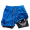 Berserk Mens 2in1 Sports Shorts Quick Dry Double Layered Gym Running Shorts 9