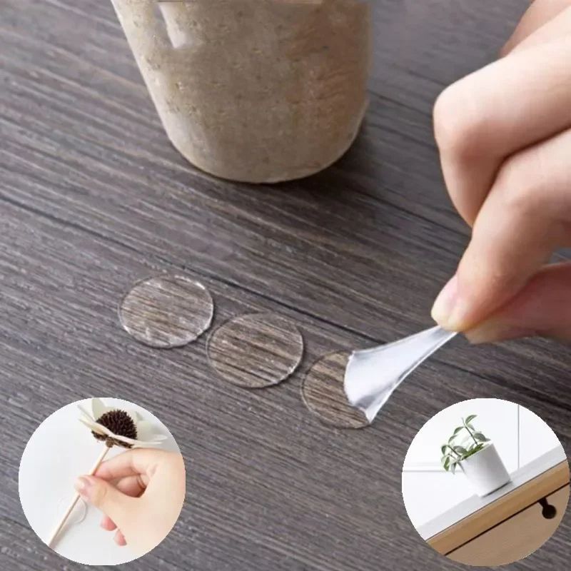 100pcs Round Double Sided Tape Adhesive Dots Strong Acrylic Sticker Pads For Scrapbooking Craft Bal 1