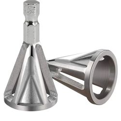 chamfering tool metal deburring external chamfer drill bit grinder, chuck drill tool for grinding angle trimming