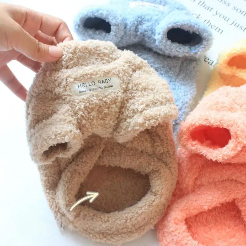 Winter Dog Sweater Warm Plush Dog Clothes For Small  Medium Dogs  Cats Soft Puppy Coat Jacket For C 2