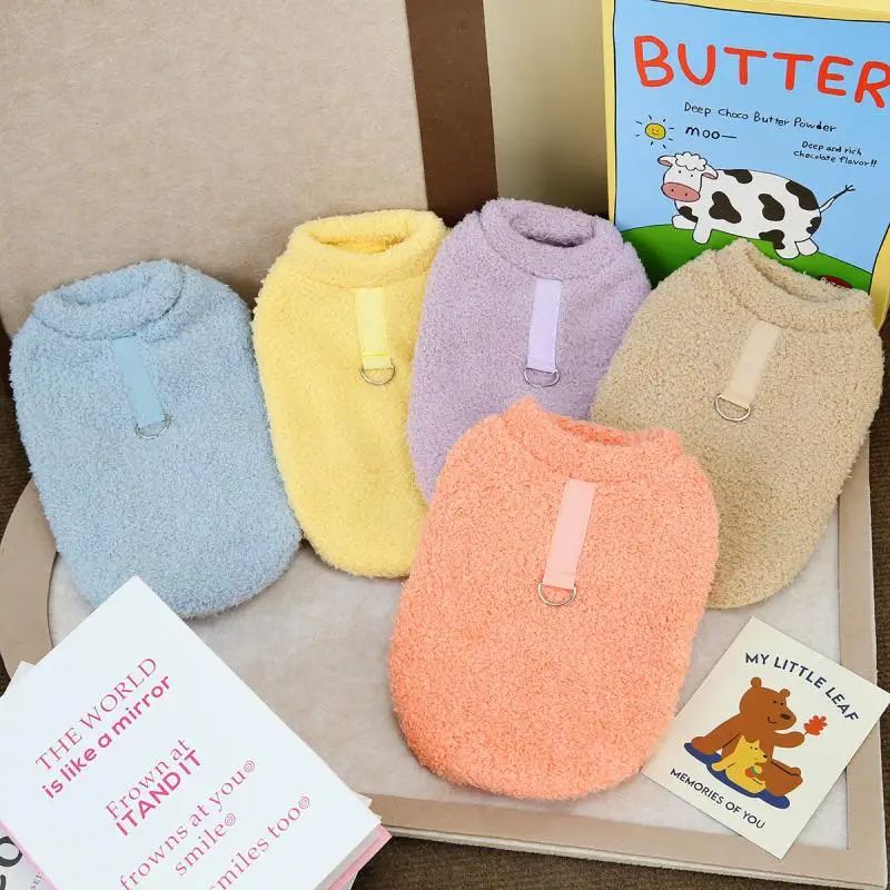 Winter Dog Sweater Warm Plush Dog Clothes For Small  Medium Dogs  Cats Soft Puppy Coat Jacket For C 4