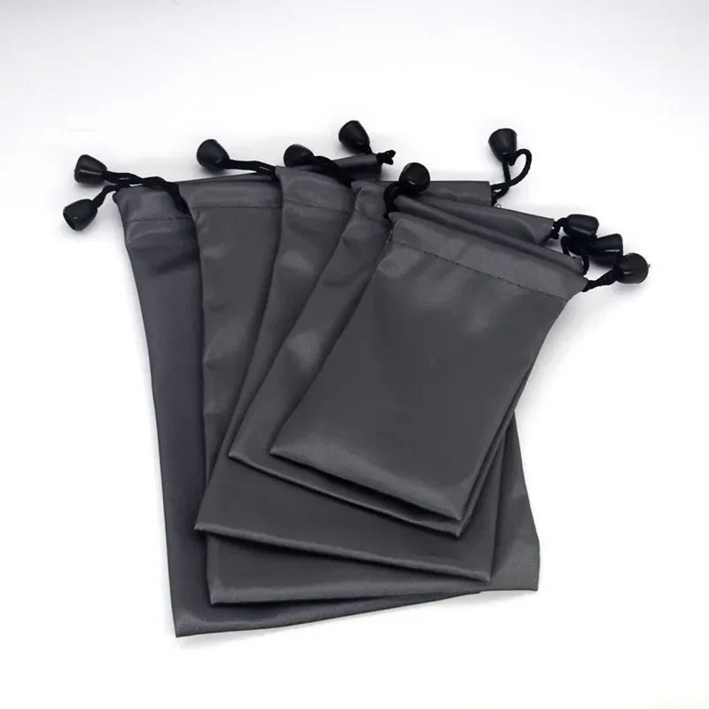 Waterproof Dustproof Oxford Drawstring Bag Black Polyester Pouch Organizer For Headset Data Cable   0