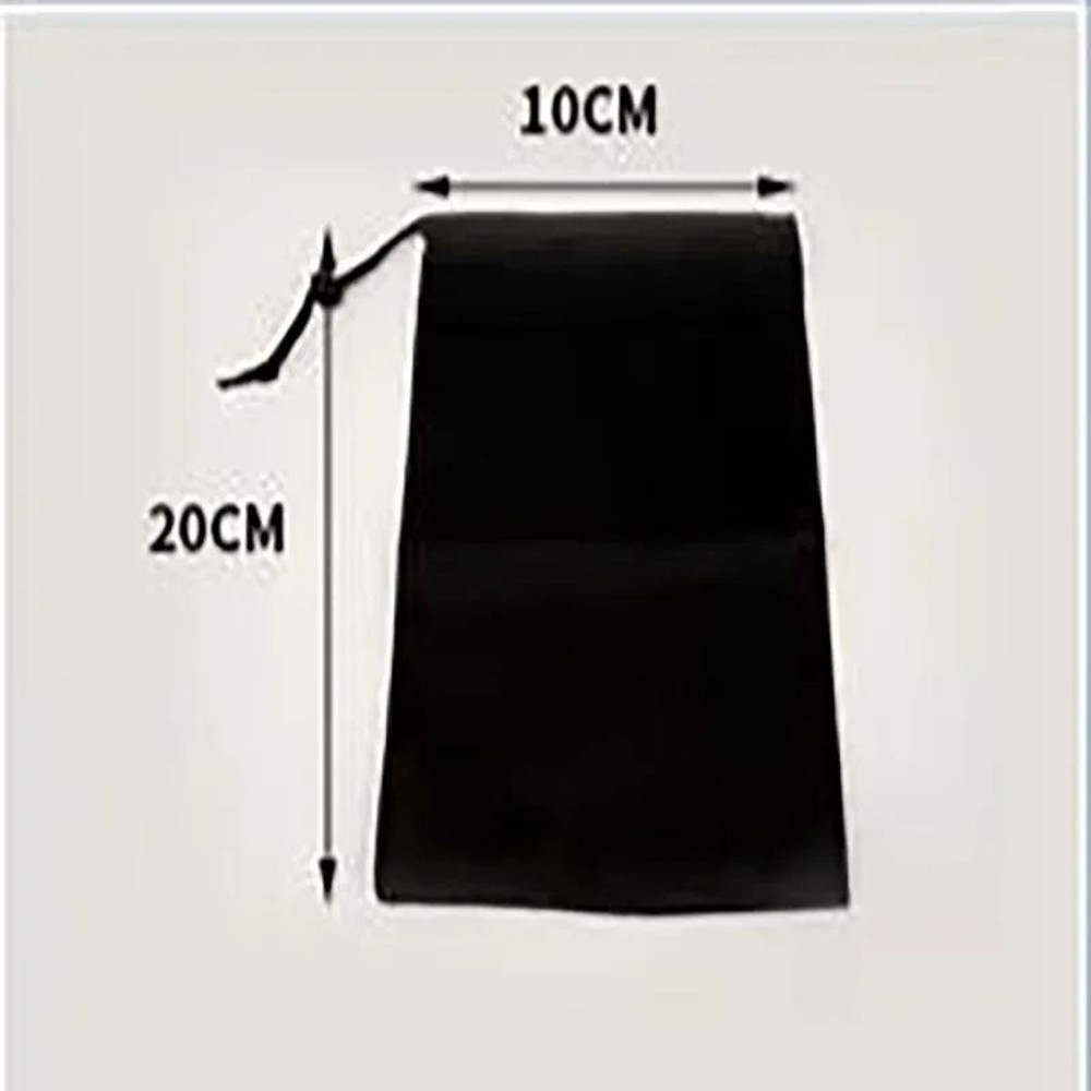 Waterproof Dustproof Oxford Drawstring Bag Black Polyester Pouch Organizer For Headset Data Cable   3