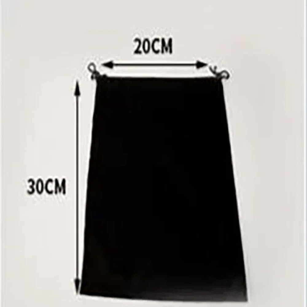 Waterproof Dustproof Oxford Drawstring Bag Black Polyester Pouch Organizer For Headset Data Cable   5