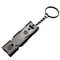 Double Pipe Whistle Pendant Keychain High Decibel Outdoor Survival Emergency Camping Tool Stainless