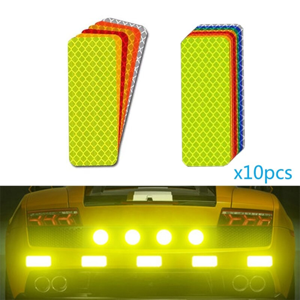 Secure Reflector Stickers Decals Durable Reflective Safety Warning Stickers for Cars Trucks & Bikes