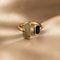 1 New Adjustable Colorful Drip Glaze Ring Women Fashion Retro Geometric Gold Colour Metal Ring For 0
