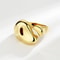 1 New Adjustable Colorful Drip Glaze Ring Women Fashion Retro Geometric Gold Colour Metal Ring For 5