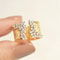 1 New Adjustable Colorful Drip Glaze Ring Women Fashion Retro Geometric Gold Colour Metal Ring For 8