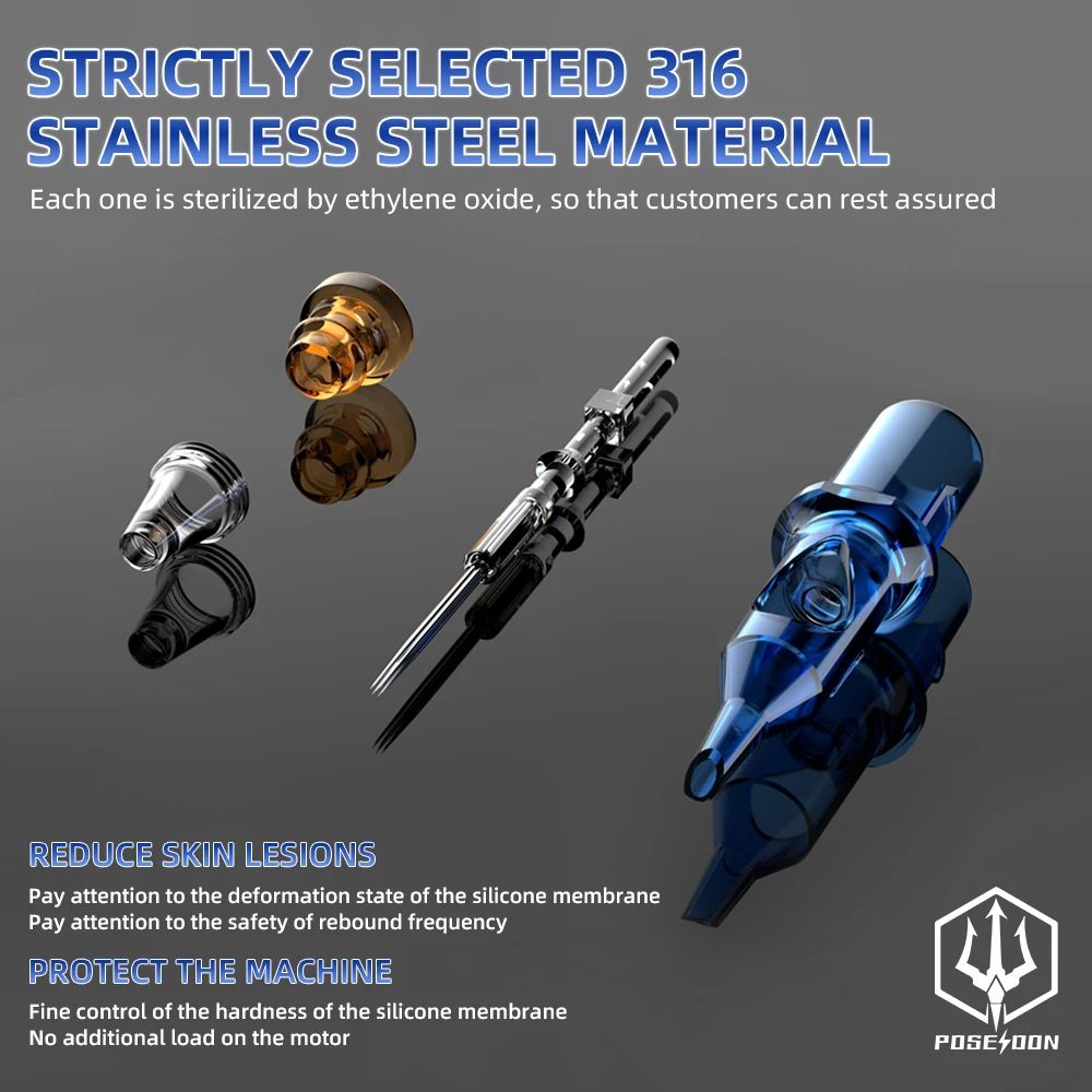 Mixed Professional Tattoo Cartridge Needles With Membrane Safety Disposable Tattoo Needles For Arti 2