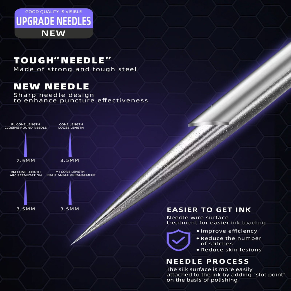 Mixed Professional Tattoo Cartridge Needles With Membrane Safety Disposable Tattoo Needles For Arti 4