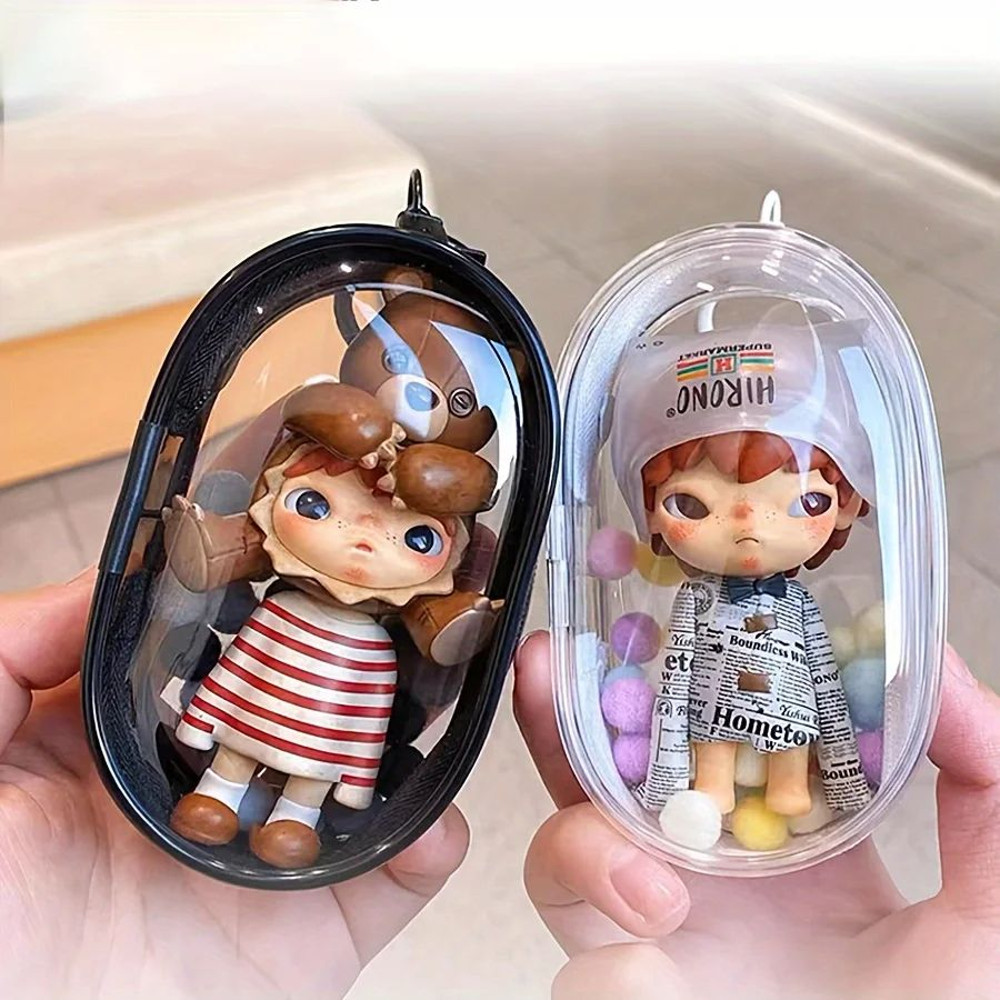 Portable Mini Clear Zipper Storage Bag  Compact Organizer For Earphones Chargers  Small Essentials  3