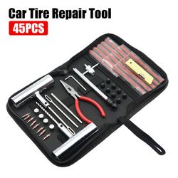 tubeless tire repair kit puncture plug set, car bike motorcycle tyre change tools auto studding accessories