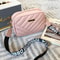 Vintage Lingge Embroidered PU Leather Crossbody Bag Fashion Women Small Shoulder Messenger Zipper H 7