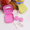 Mini Square Contact Lens Case With Mirror For Women Colorful Travel Eye Container Lens Box For Dail 2