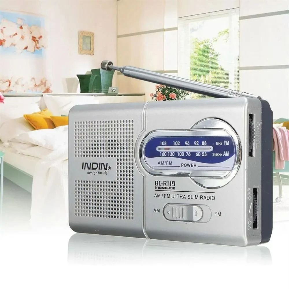 Battery Operated AM FM Portable Radio Longest Lasting Emergency Radio With Best Reception For Home  3
